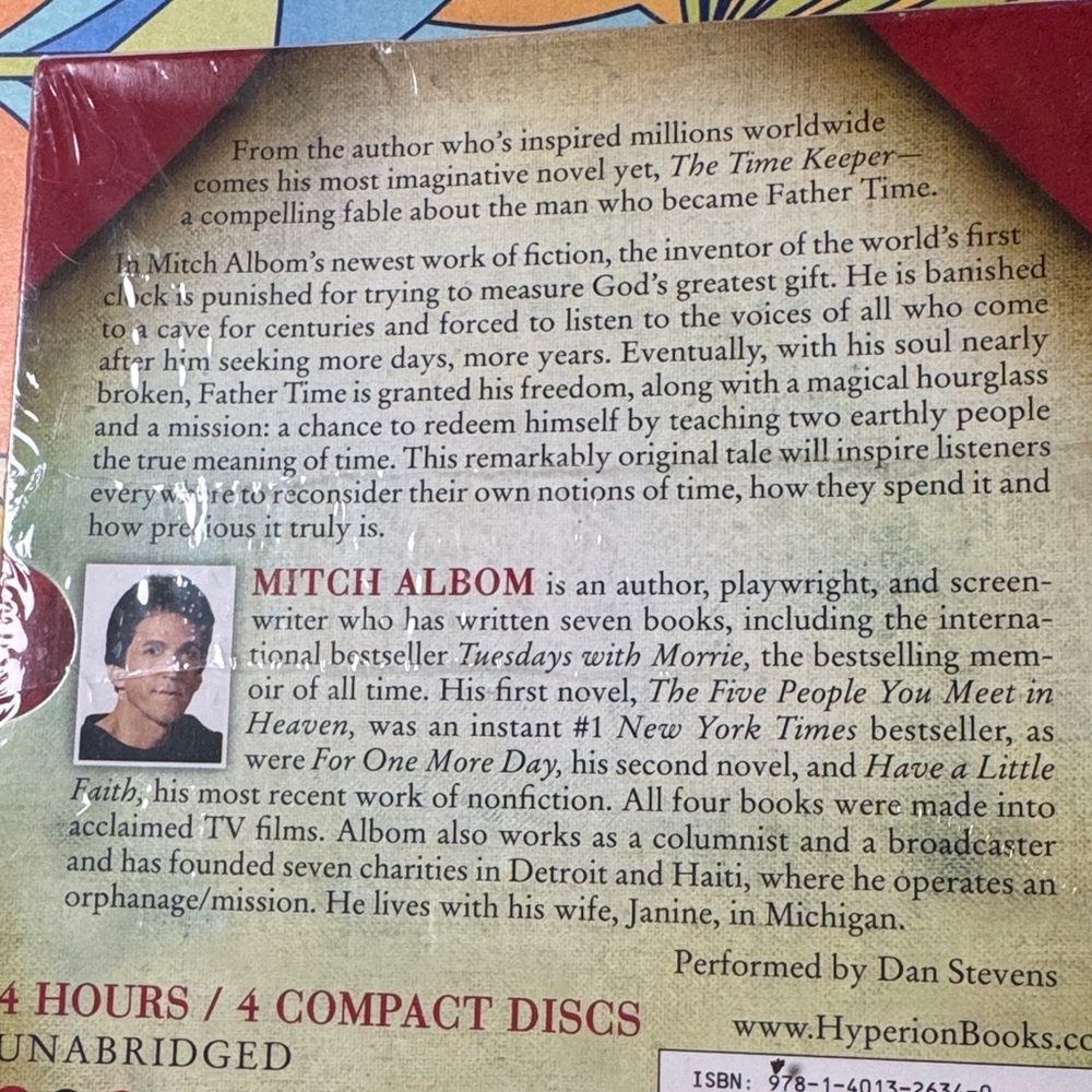 The Time Keeper, an unabridged audiobook on cd, by Mitch Albom - Picture 6 of 6